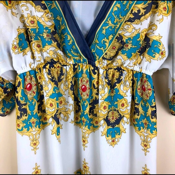 Boston Proper Deep V-Neck Midi Dress Sz.S - Picture 4 of 6